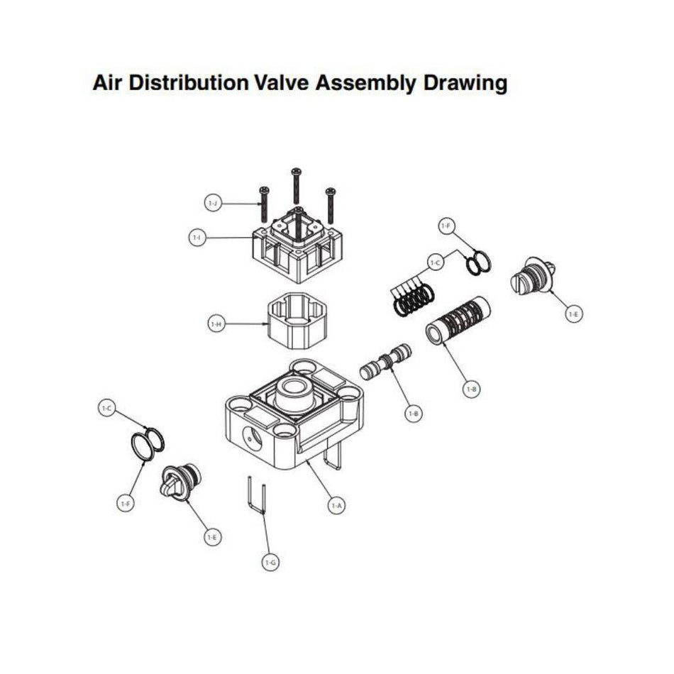 Air End Kit For Diaphragm Pump Models: 85623 & 85626 - Lincoln Industrial