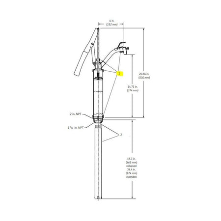 Seal Kit for 1340 Lever Action Drum Pump - Lincoln Industrial