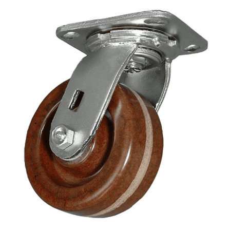 5" x 2" High Temp Phenolic Wheel Swivel Caster - 750 lbs. Capacity - Durable Superior Casters