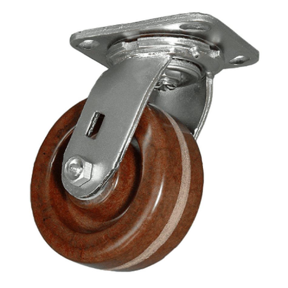 5" x 2" High Temp Phenolic Wheel Swivel Caster - 750 lbs. Capacity - Durable Superior Casters