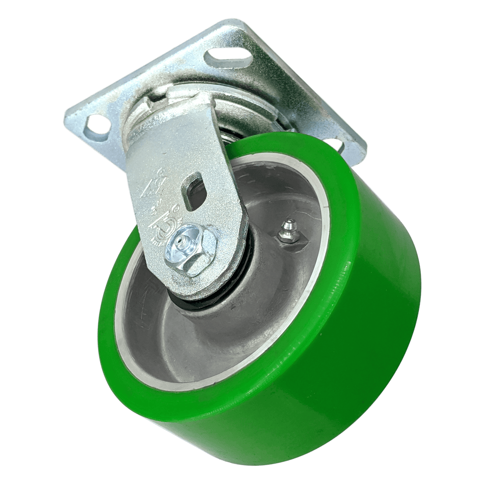 5" x 2" Polyon Aluminum Wheel Swivel Caster - Durable Superior Casters - product view 2