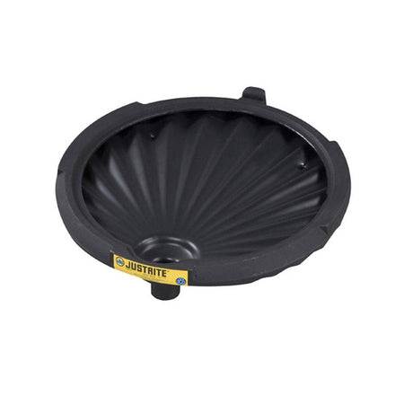 EcoPolyBlend Funnel for Non-Flammables, 30 and 55-Gal Drums, Black - Justrite