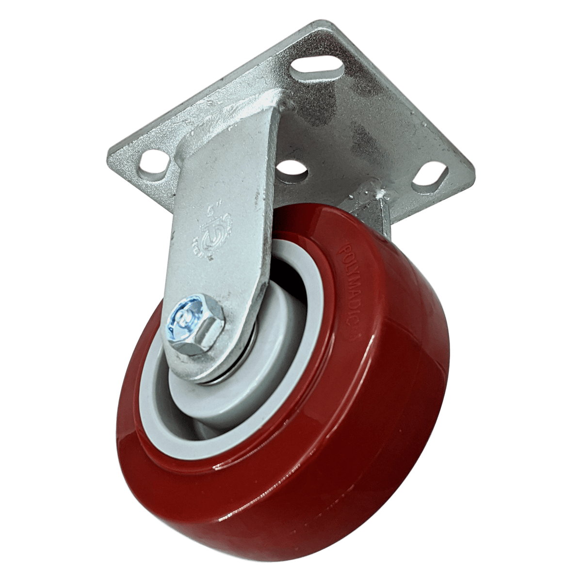 5" x 2" Polymadic Wheel Rigid Caster - 750 lbs. capacity - Durable Superior Casters