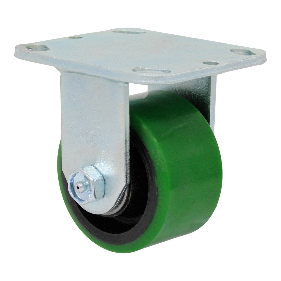 3-1/4" x 2" Polyon Cast Wheel Rigid Caster - 500 lbs. Capacity - Durable Superior Casters