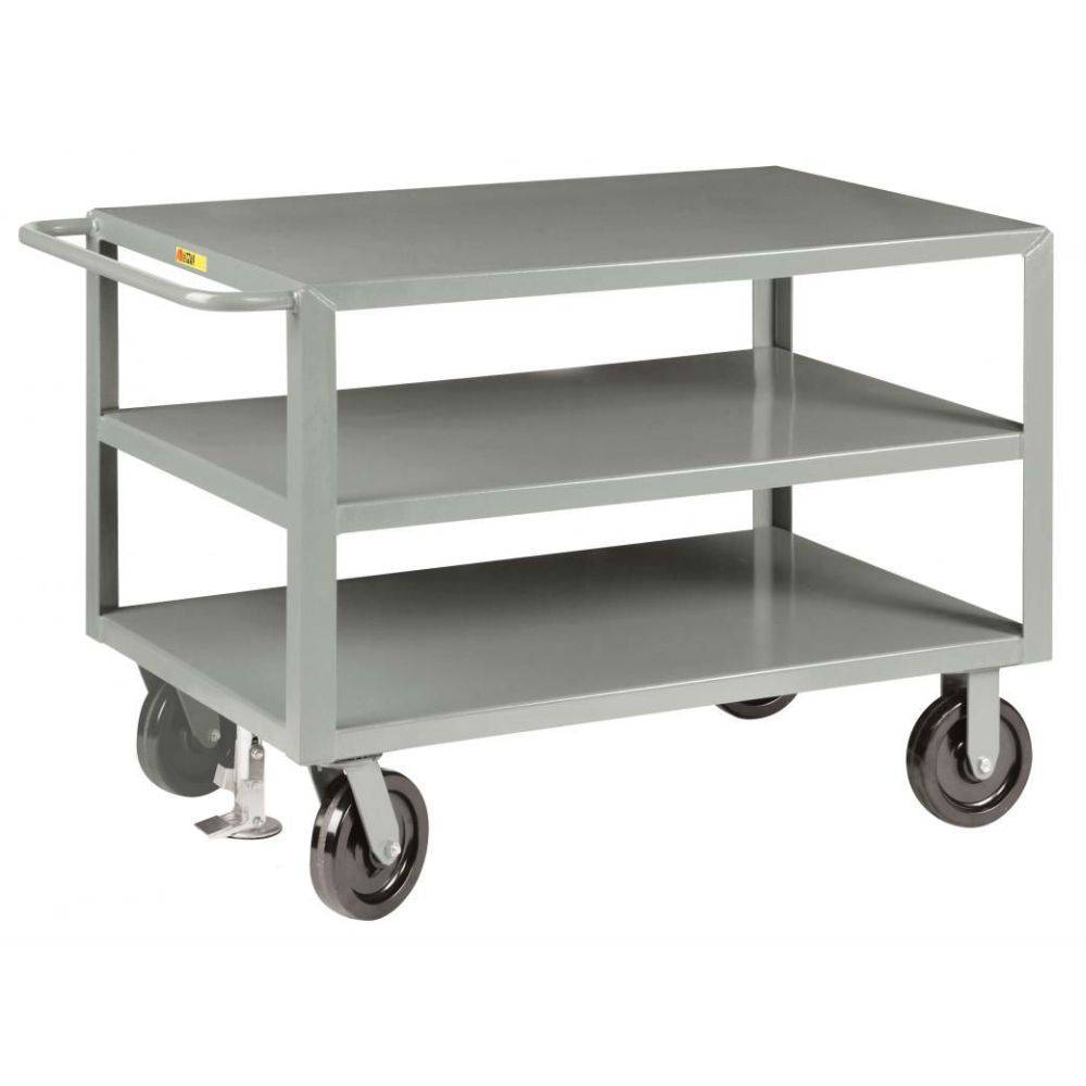 Extra-Heavy Duty Shelf Truck (3 Shelves, Floor Lock) - Enh. 2016 Model - Little Giant