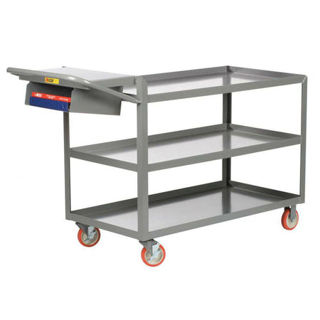 3-Shelf Order Picking Truck (w/ Lips and Storage Pocket) - Little Giant