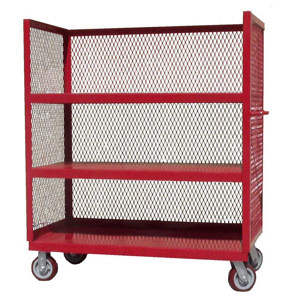 3-Sided Service Cart (3 Shelves) - Meco-Omaha