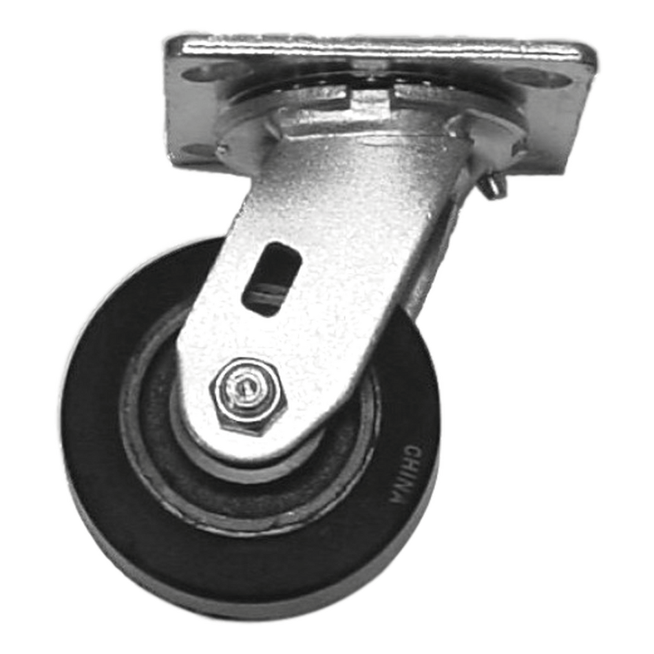 4" x 2" Mold-On Rubber Cast Wheel Swivel Caster - Durable Superior Casters
