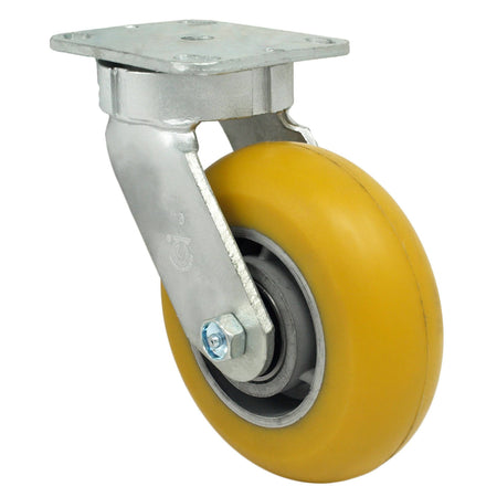 6" x 2" Ultraflex Wheel Swivel Kingpinless Caster - 1000 lbs Capacity - Durable Superior Casters