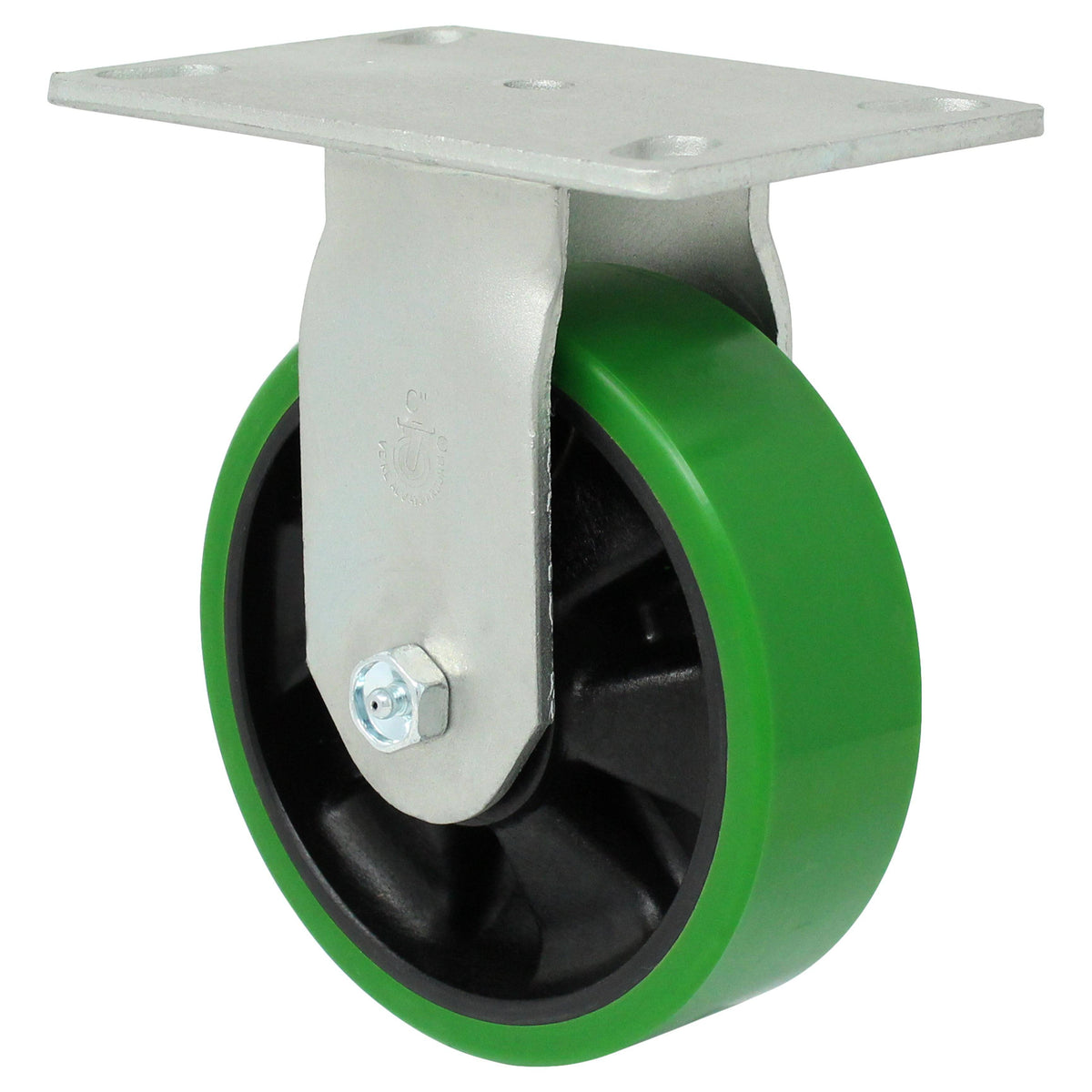 6" x 2" Polyon MaxRok Wheel Rigid Caster - 1100 lbs. Capacity - Durable Superior Casters