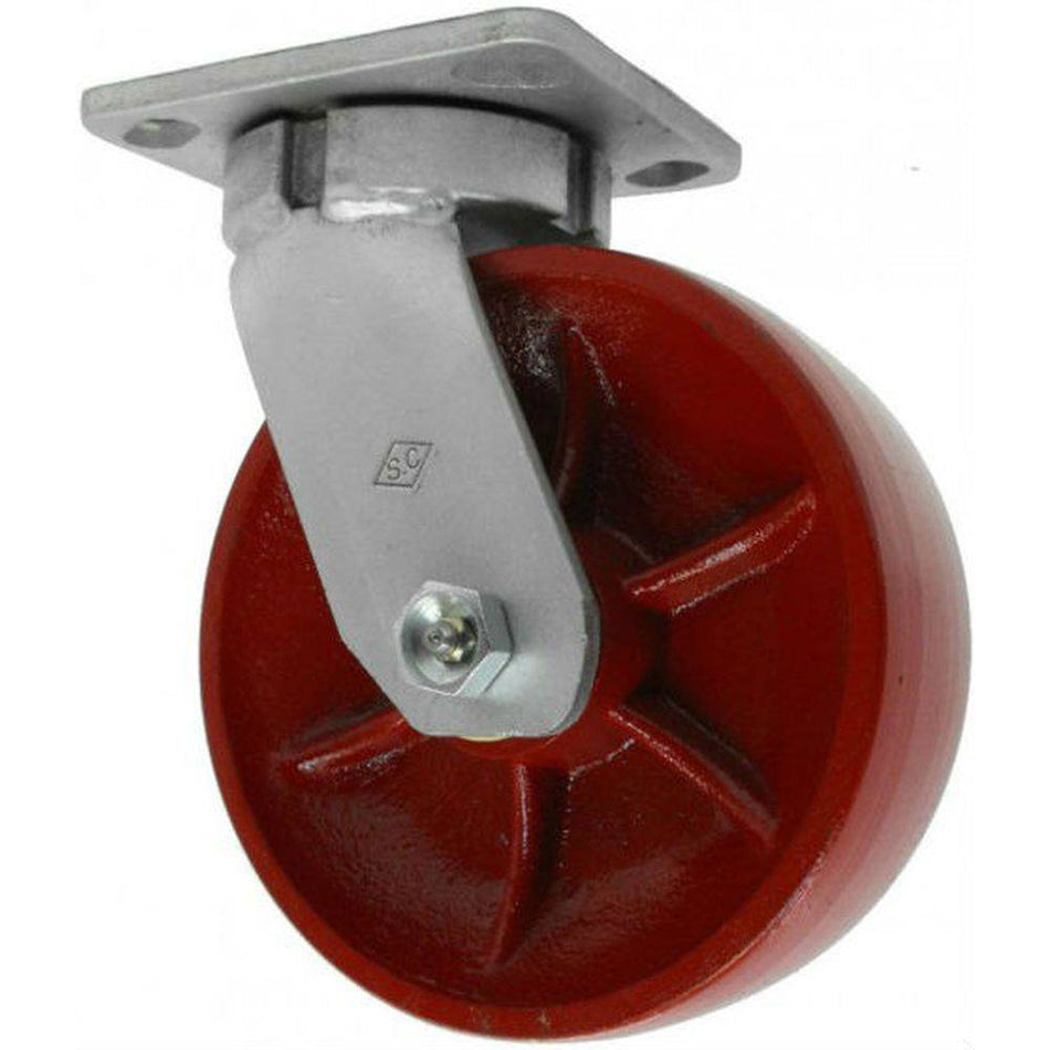 8" x 2" Energy Ductile Kingpinless Swivel Caster Heavy Duty, 2000# Cap - Durable Superior Casters