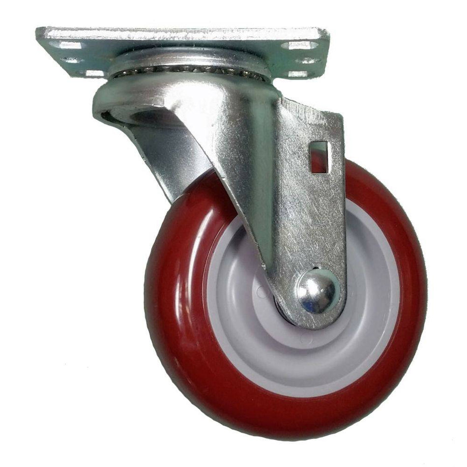 4" x 1-1/4" Polymadic Wheel Swivel Caster - Durable Superior Casters