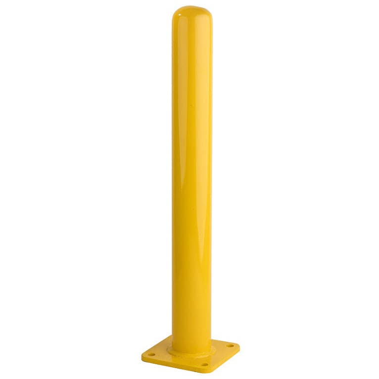 4" Carbon Steel Bollard with Baseplate - S4 Bollards