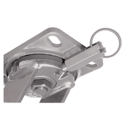 4" x 2" Polymadic Wheel Swivel Caster w/ Top Lock Brake - 600 lbs. capacity - Durable Superior Casters