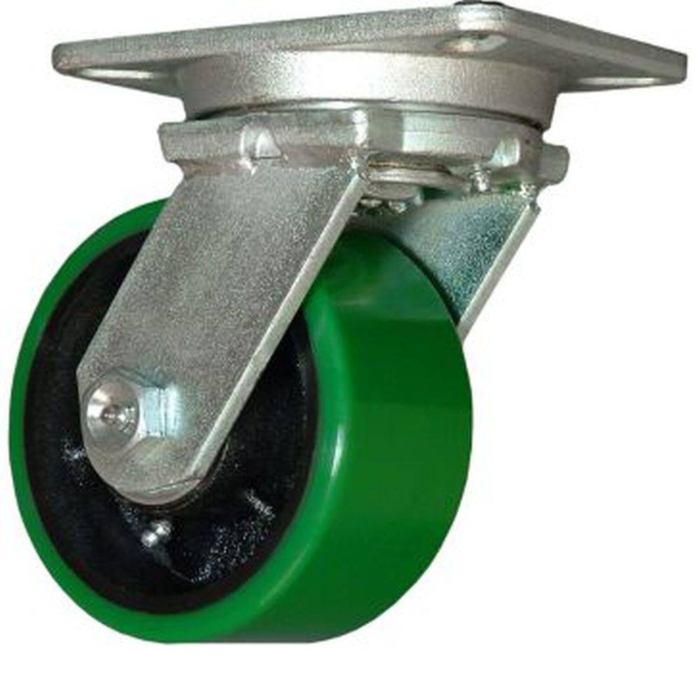 6" x 3" Heavy Duty Polyon Cast Wheel Swivel Caster - 2000 lbs. capacity - Durable Superior Casters