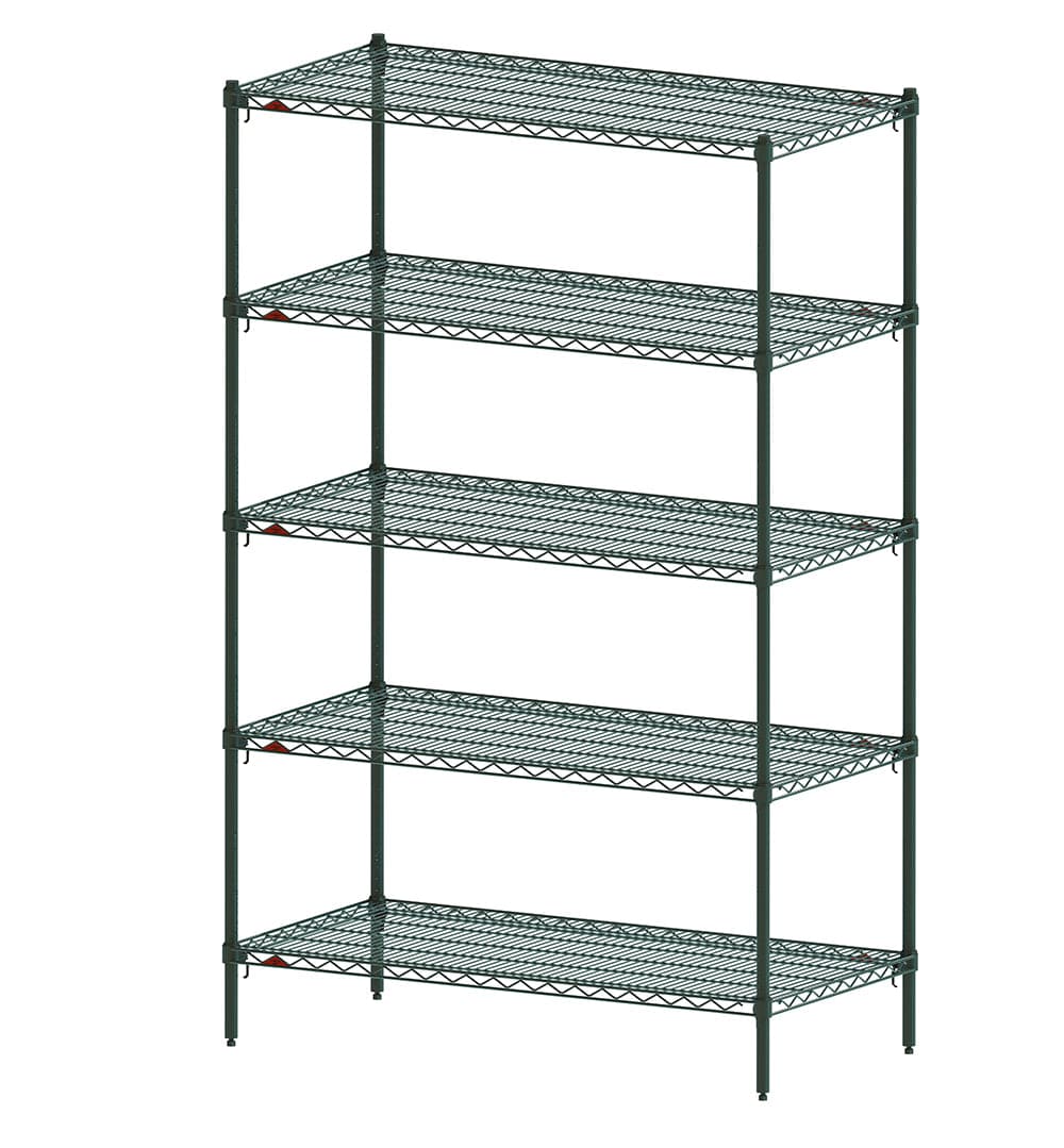 Metro - Super Adjustable Super Erecta 5-Shelf Industrial Wire Shelving Starter Unit - Metro