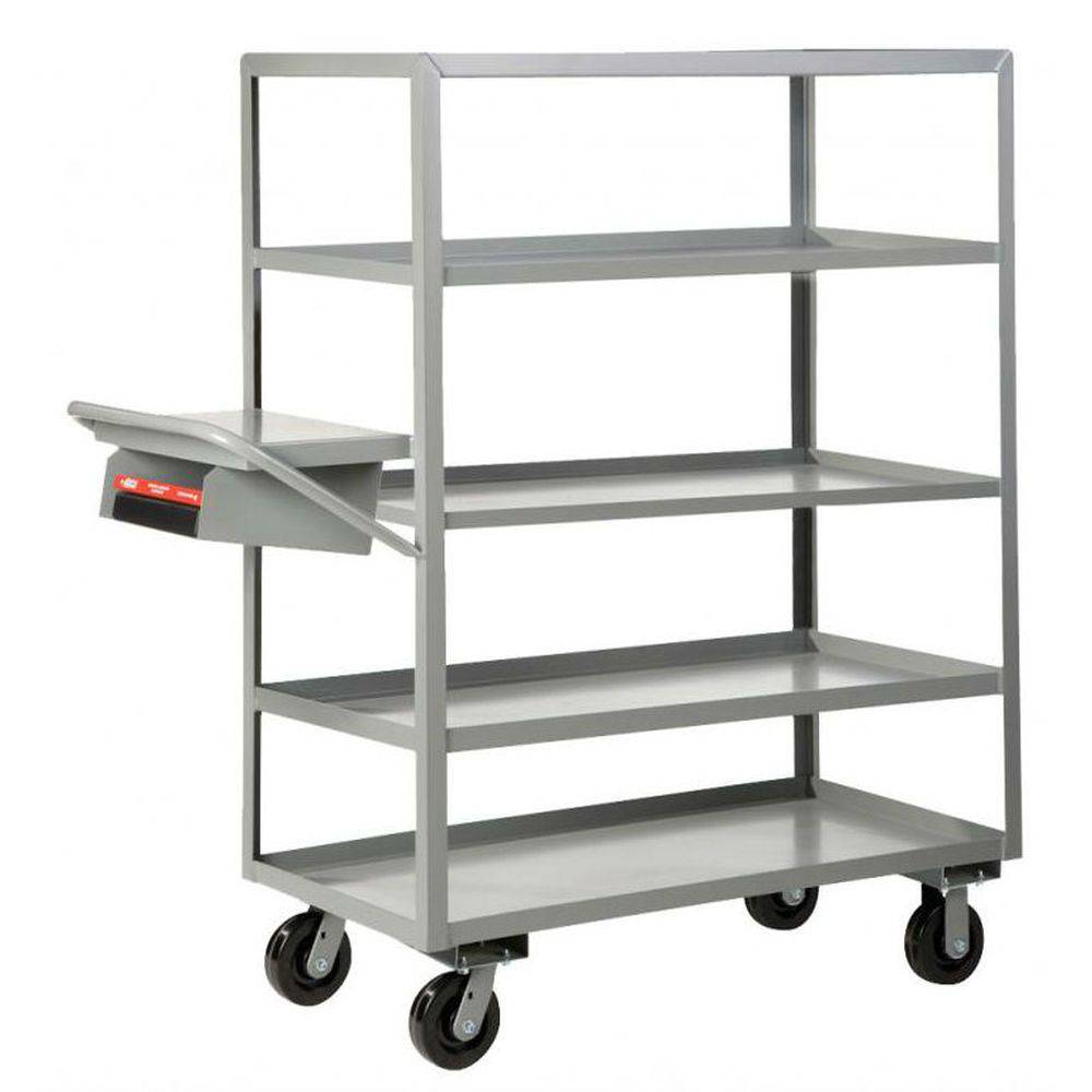 Multi-Shelf Order Picking Truck (5 Shelves w/ Lips) - Little Giant