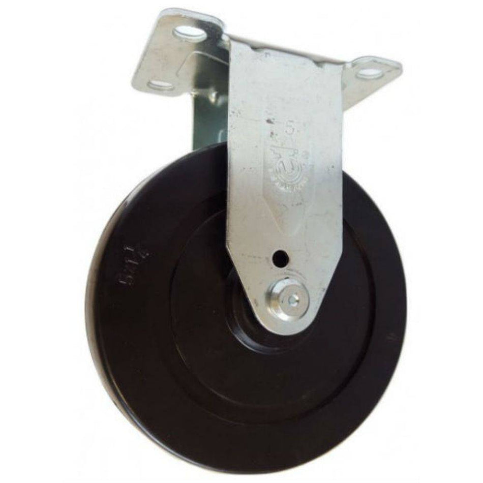 5" x 1-1/4" Soft Rubber Wheel Rigid Caster - Durable Superior Casters