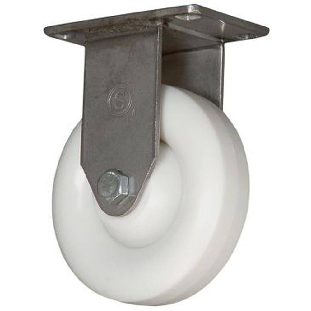 4" x 1-1/4" Polyolefin Wheel Rigid Caster - 350 lbs. Capacity (4-Pack) - Durable Superior Casters