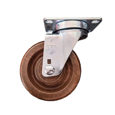 4" x 1-1/4" High Temp Phenolic Wheel Swivel Caster - 250 lbs. Capacity - Durable Superior Casters