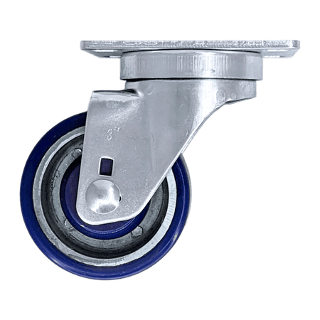3" x 1-1/4" Polyon Aluminum Wheel Swivel Caster - 350 lbs. Capacity - Durable Superior Casters