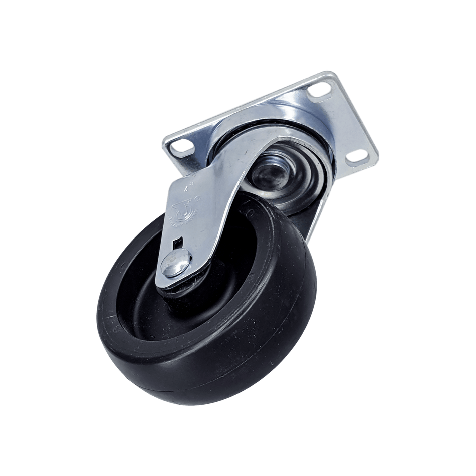 4" x 1-1/4" Polyolefin Wheel Swivel Caster w/ Swivel Dust Cap - 350 lbs. Cap. - Durable Superior Casters