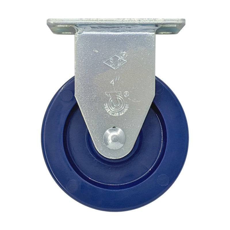 4" x 1-1/4" DuraLastomer Wheel Rigid Caster - 350 lbs. Capacity - Durable Superior Casters