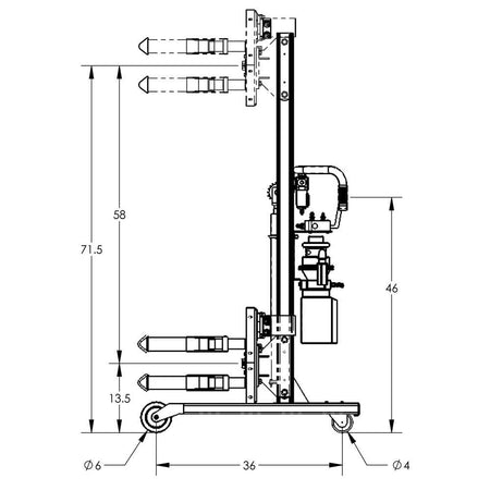 Valley Craft Pneumatic Semi-Powered Drum Lifts and Rotators - Valley Craft