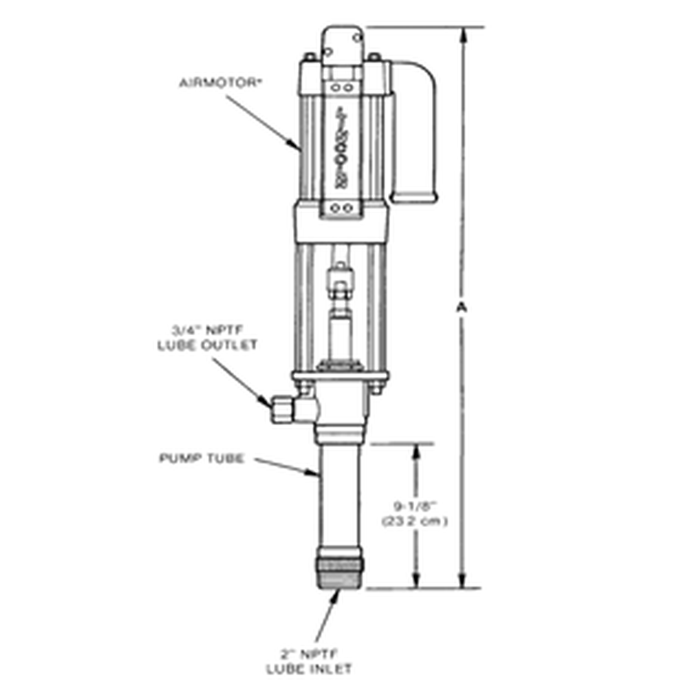 Powermaster III Oil Stub Pump Tube - Lincoln Industrial