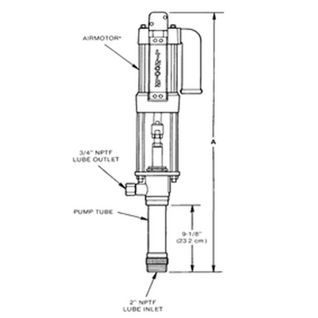 Powermaster III Oil Stub Pump Tube - Lincoln Industrial