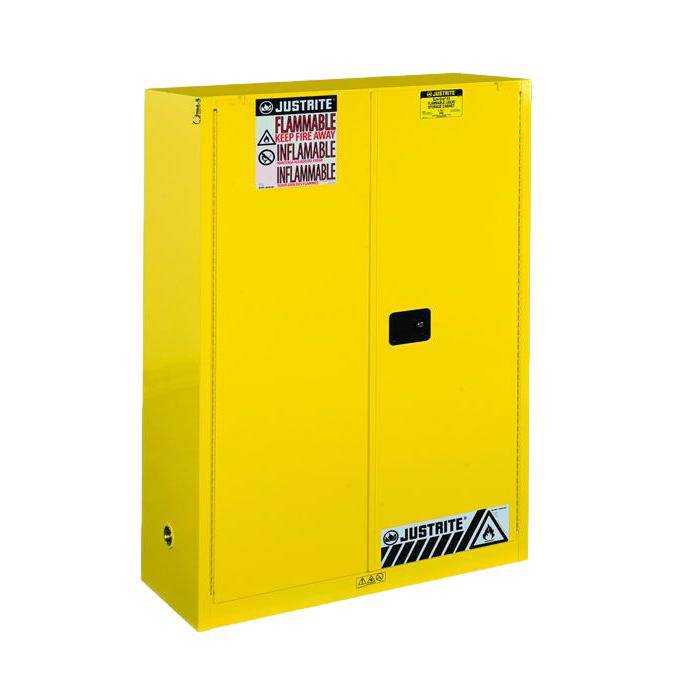 Sure-Grip Ex Combustibles Safety Cabinet For Paint, 60 Gal, 2 S/C Dr - Justrite