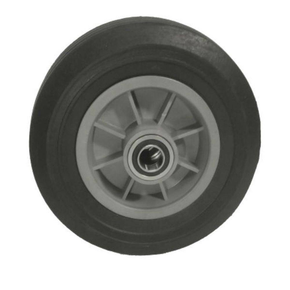 8" x 2-1/2" Eco-Rubber Flat Free Wheel (Offset Hub) - 450 lbs. Capacity - Durable Superior Casters