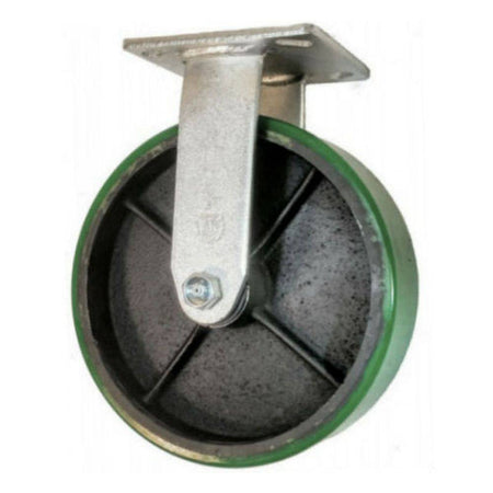 8" x 2" Polyon Cast Wheel Rigid Caster - 1250 lbs. Capacity - Durable Superior Casters