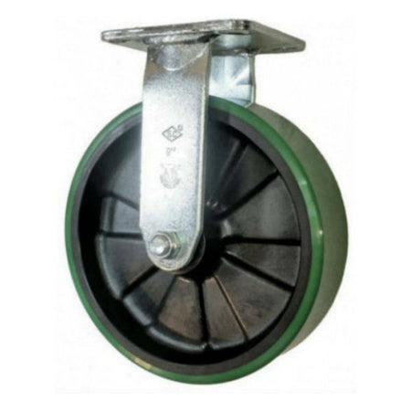 8" x 2" Polyon MaxRok Wheel Rigid Caster - 1400 lbs. Capacity - Durable Superior Casters