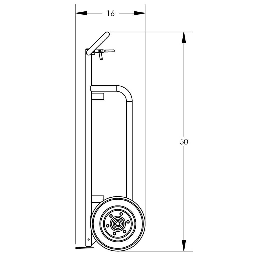 Valley Craft Cylinder Hand Truck, Single - Valley Craft