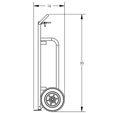 Valley Craft Cylinder Hand Truck, Single - Valley Craft