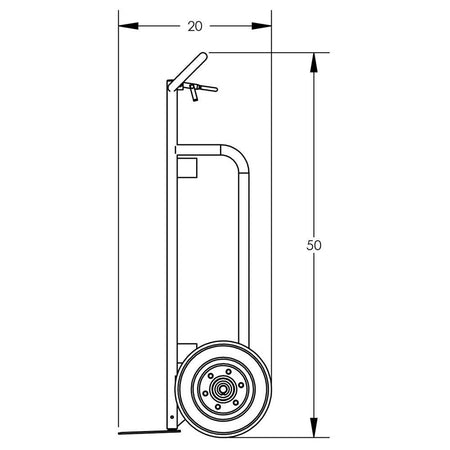 Valley Craft Cylinder Hand Truck, Single - Valley Craft