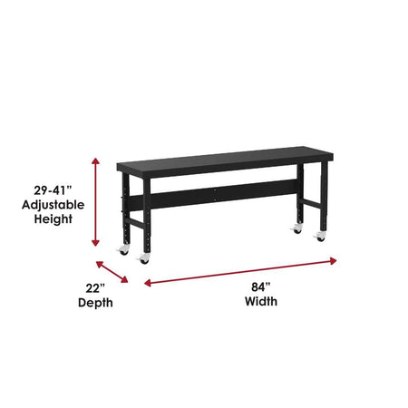 Valley Craft Mobile Adjustable Height Work Tables - Valley Craft