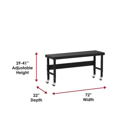 Valley Craft Mobile Adjustable Height Work Tables - Valley Craft