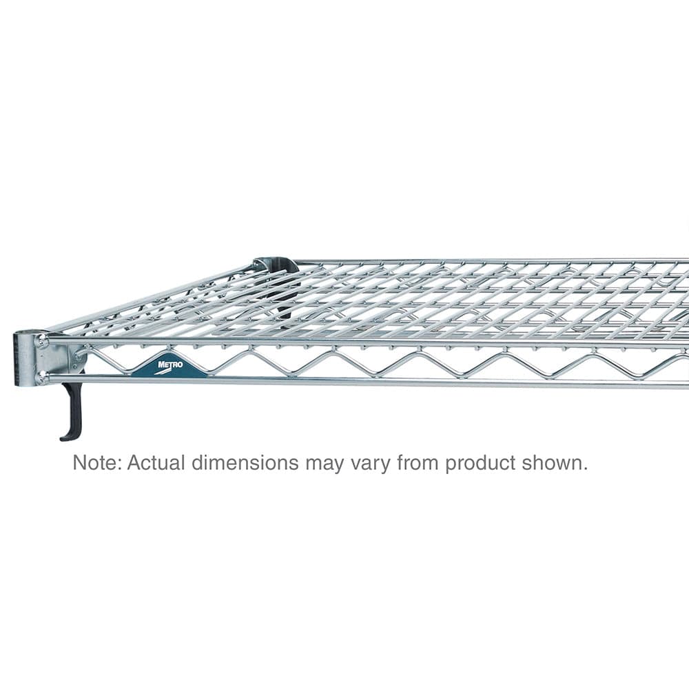 Metro Super Adjustable Super Erecta Industrial Wire Shelf, Polished Stainless Steel - Metro