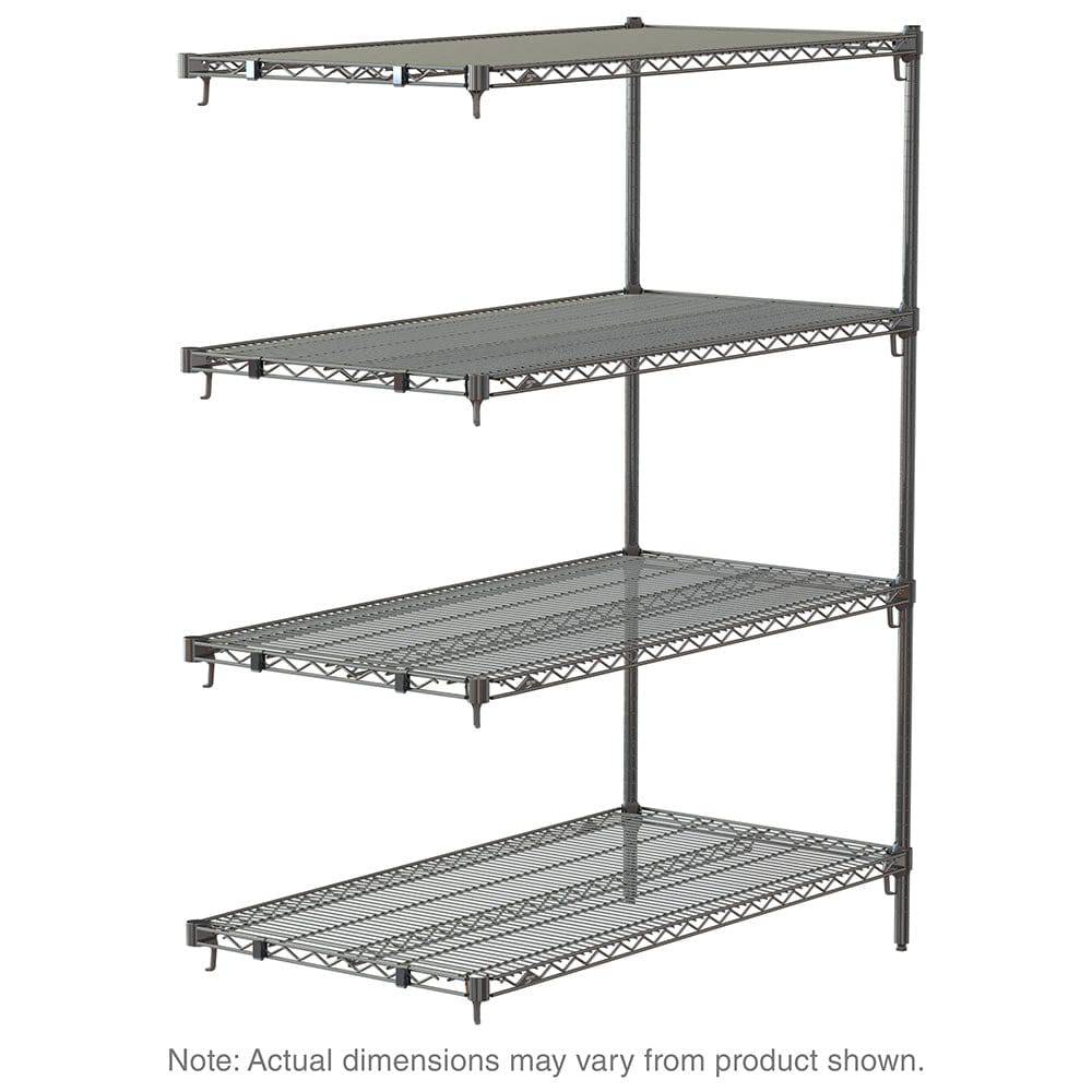 Metro Super Adjustable Super Erecta Industrial Wire Shelving Add-On Unit, Chrome - Metro