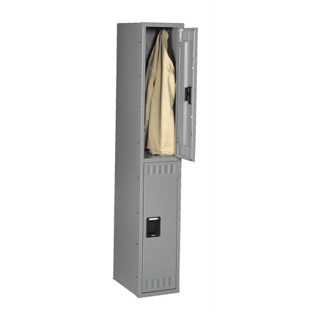 Double Tier 15"w x 15"d x 72"h Locker - One Wide w/o Legs (Unass.) - Tennsco