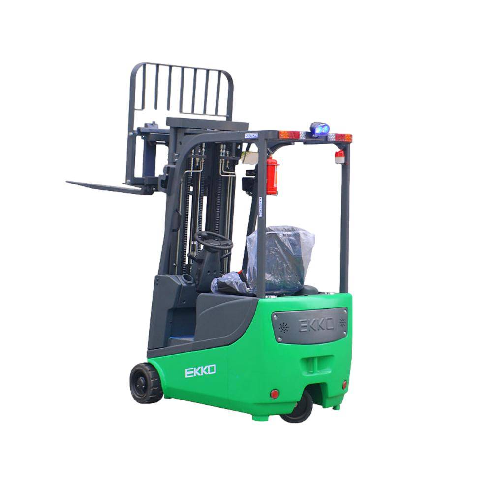 EKKO EK15A-189Li 3 Wheel Electric Forklift 189" Lift Ht., Side Shift - 3300 lbs Capacity - Ekko Lifts