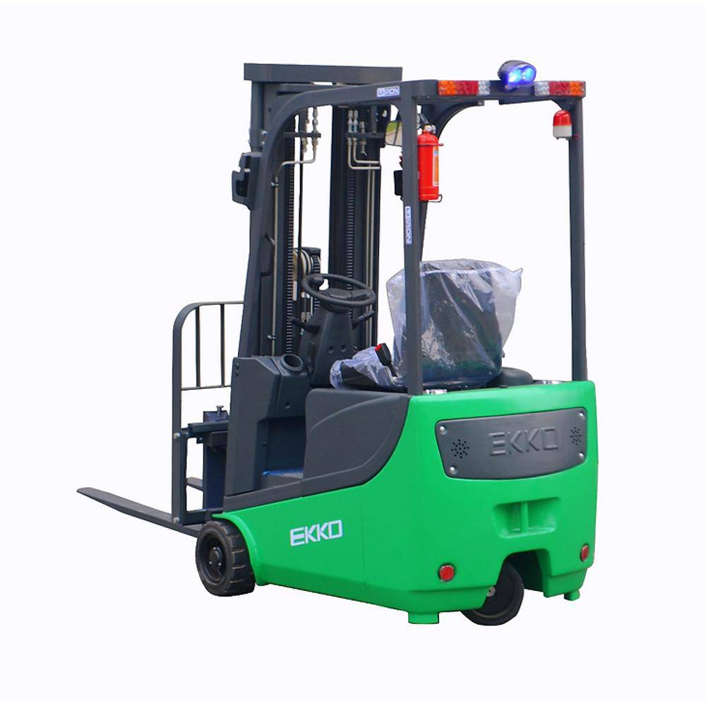 EKKO EK15A-189Li 3 Wheel Electric Forklift 189" Lift Ht., Side Shift - 3300 lbs Capacity - Ekko Lifts