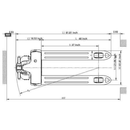 EKKO EP15JLI Lithium-Ion Pallet Jack 3300-4400 lbs Capacity - Ekko Lifts