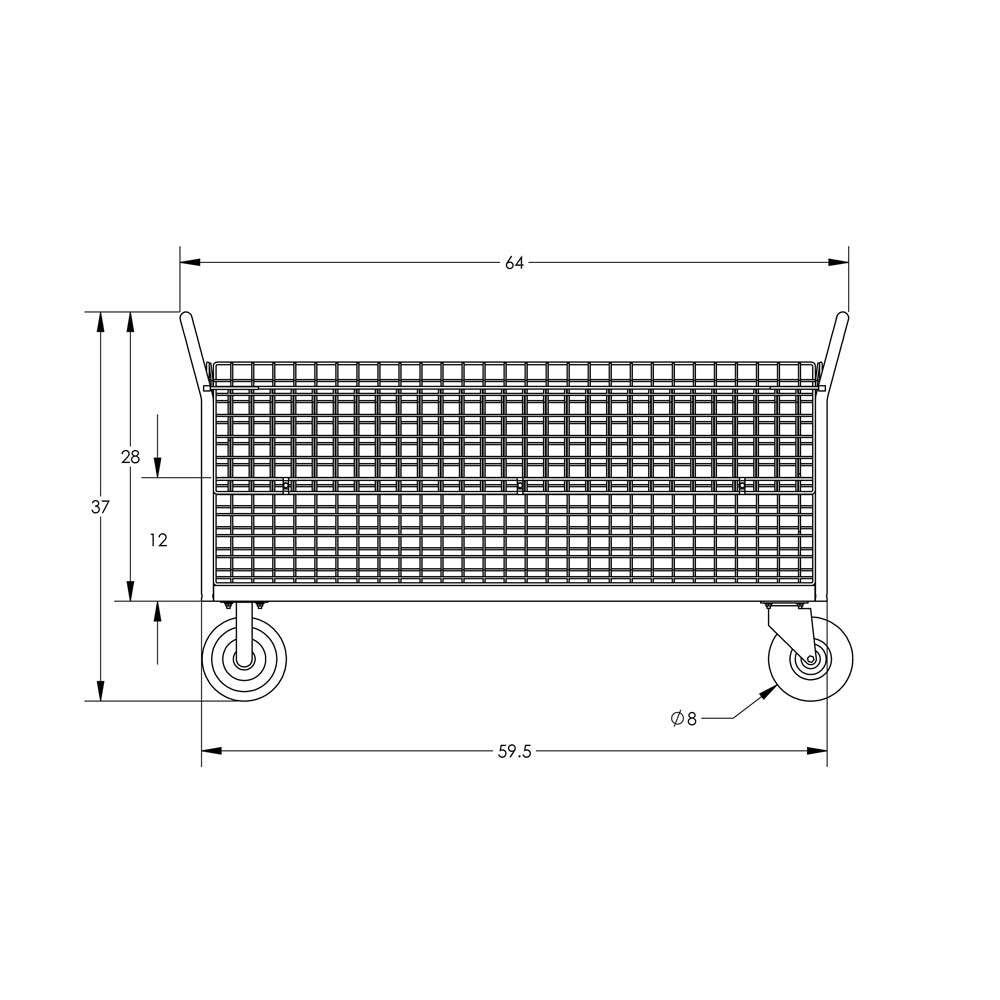 Valley Craft Platform Cage Carts - F80119VCGY