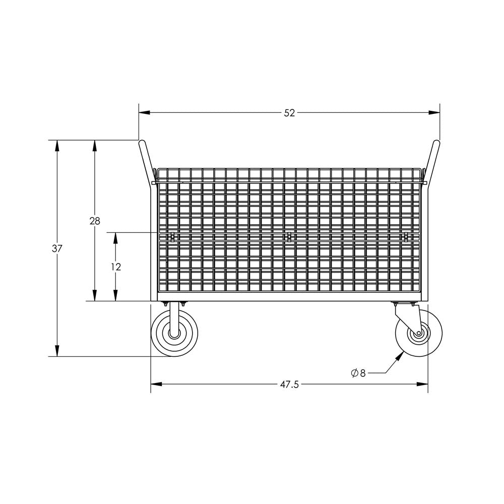 Valley Craft Platform Cage Carts - F80126VCBL