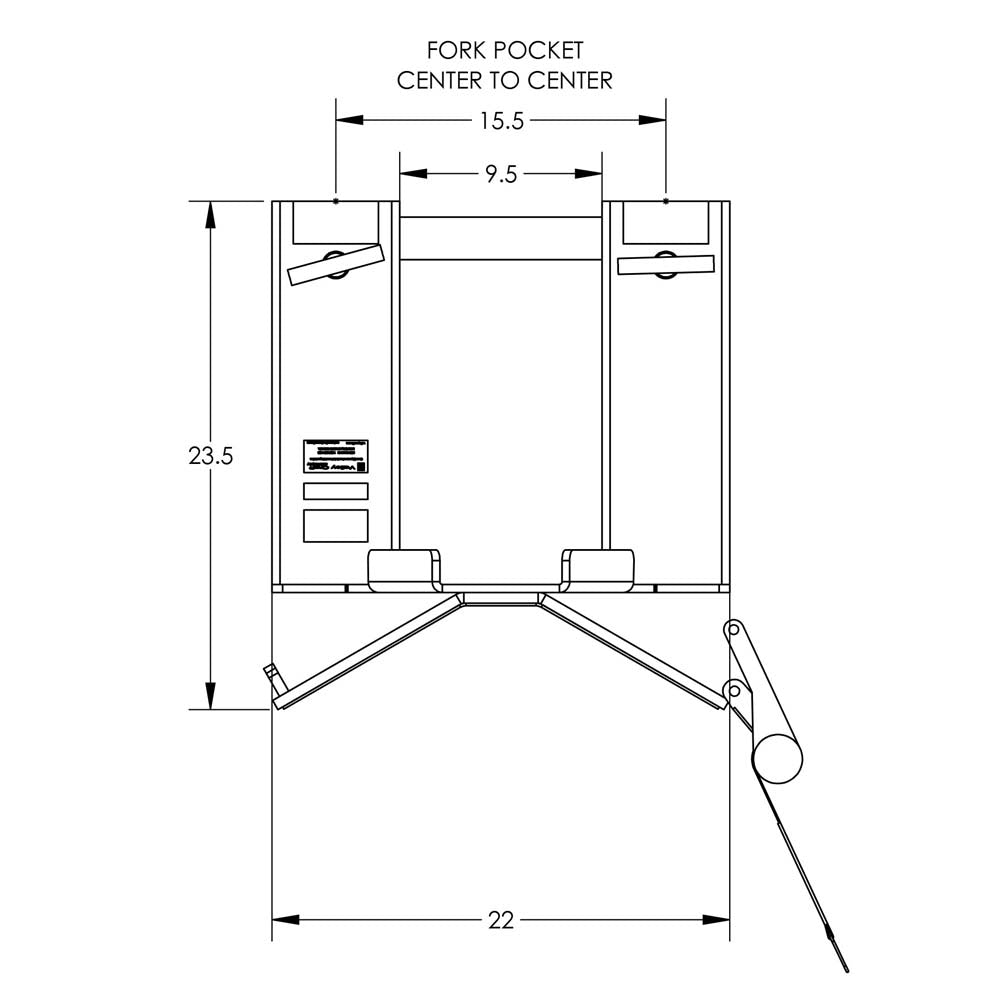 Valley Craft Universal Drum Grabber Forklift Attachments - F80147A7