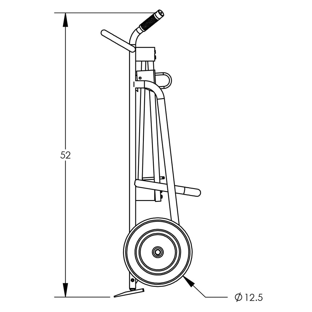 Valley Craft Aluminum 2-Wheel Drum Hand Trucks - F81500A0C