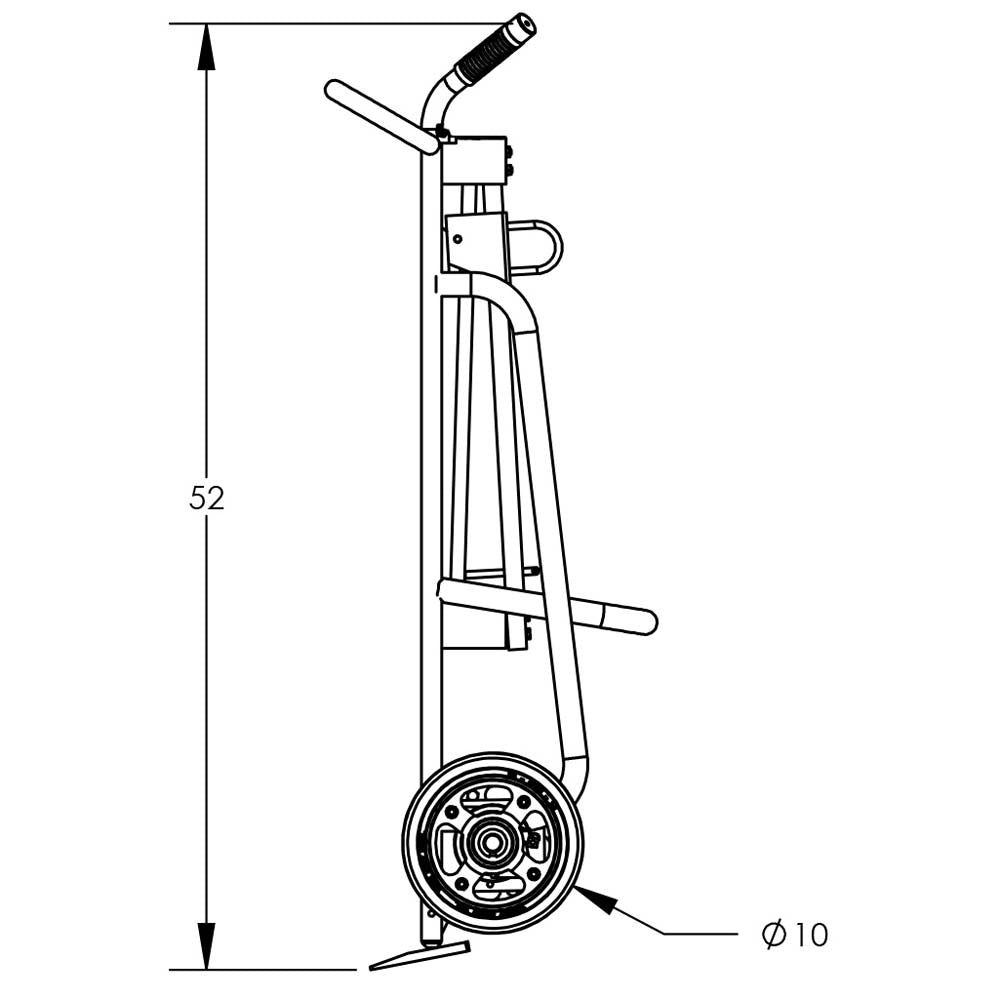 Valley Craft Aluminum 2-Wheel Drum Hand Trucks - F81625A0F